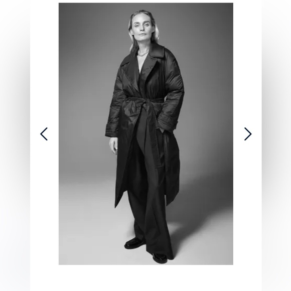 Zara Black Puffer Coat for Women - Picture 2 of 7